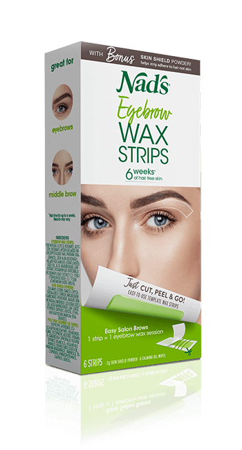 Nads Hair Removal Eyebrow Wax Strips