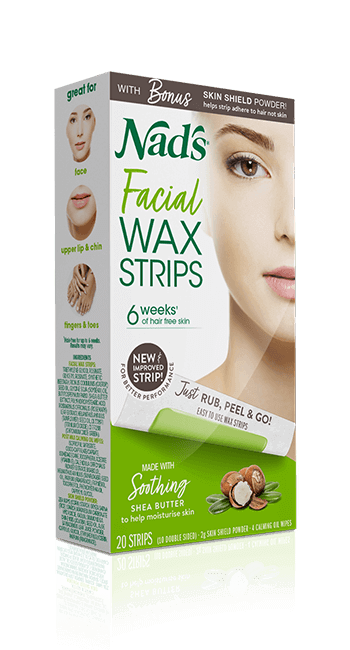 Nads Hair Removal Facial Wax Strips