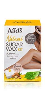 Nads Natural Hair Removal Sugar Wax Kit